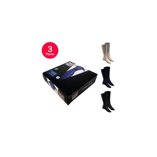 Calcetín Hombre Bamboo Diabético Pack 3
