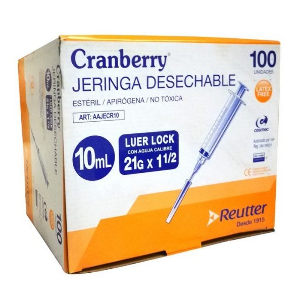 Jeringa 10 ml Luer Lock