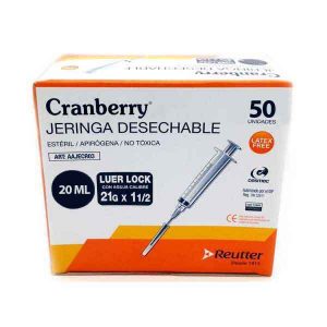 Jeringa 20 ml Luer Lock