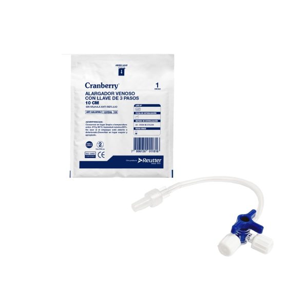 LLave 3 Pasos con Alargador Venoso 10 cms