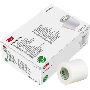 Cinta de papel Micropore 3M Blanca 2,5 cms  x 9 mts